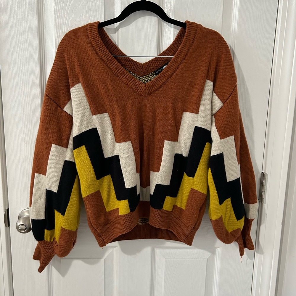 Cute colorblock fashion nova sweater